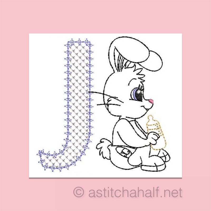 Cottontail Bliss Monogram Letter J