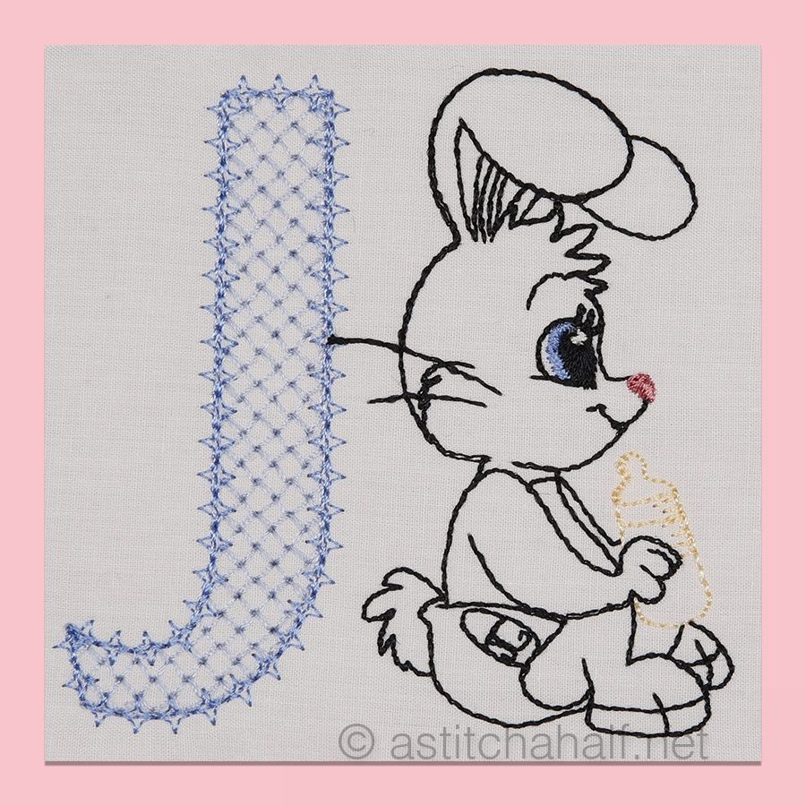 Cottontail Bliss Monogram Letter J