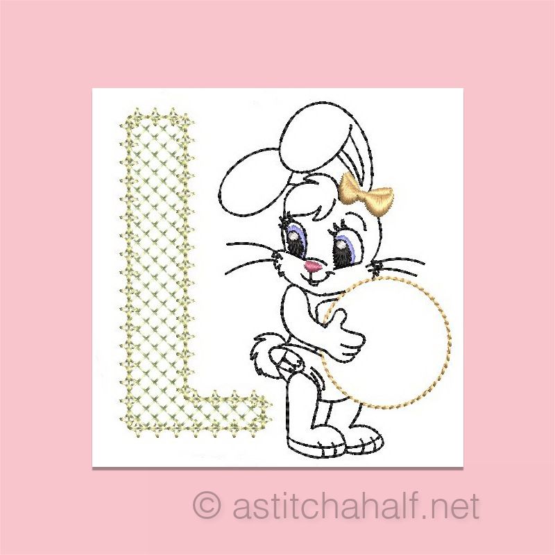 Cottontail Bliss Monogram Letter L