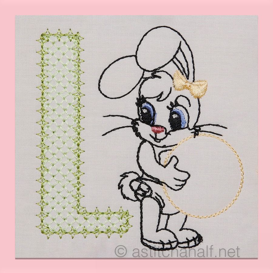 Cottontail Bliss Monogram Letter L