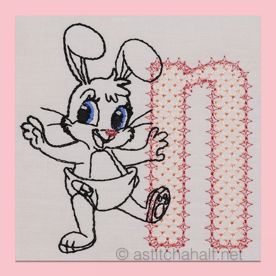 Cottontail Bliss Monogram Letter N