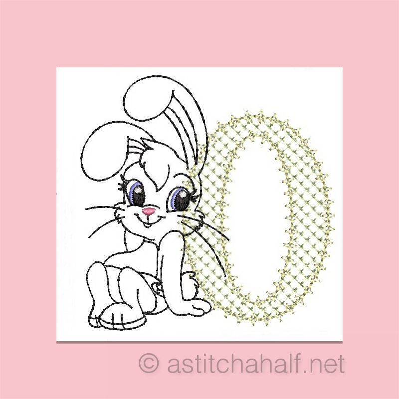 Cottontail Bliss Monogram Letter O