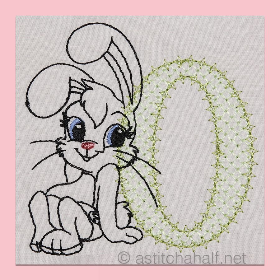 Cottontail Bliss Monogram Letter O
