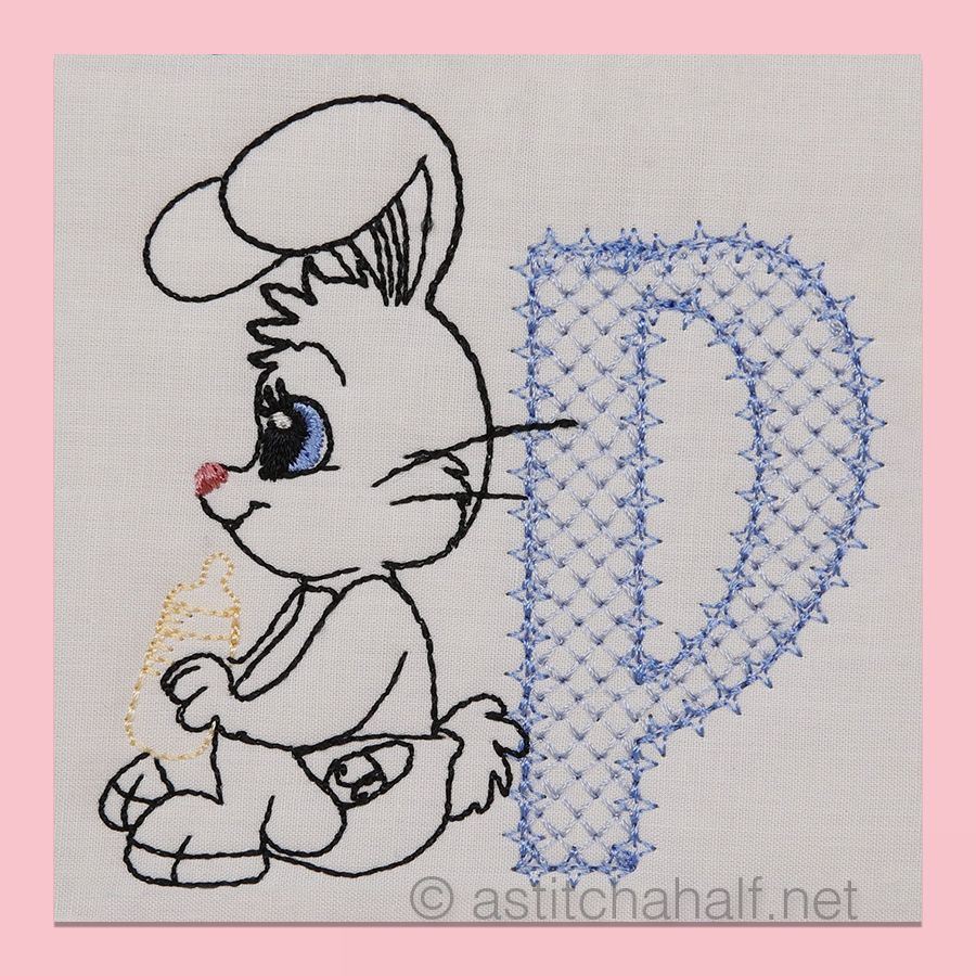 Cottontail Bliss Monogram Letter P