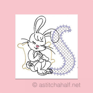 Cottontail Bliss Monogram Letter S