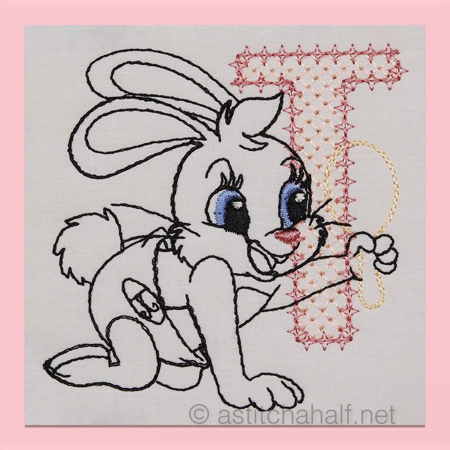 Cottontail Bliss Monogram Letter T