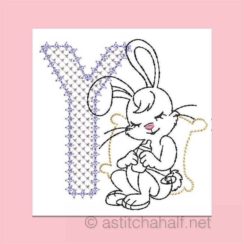 Cottontail Bliss Monogram Letter Y
