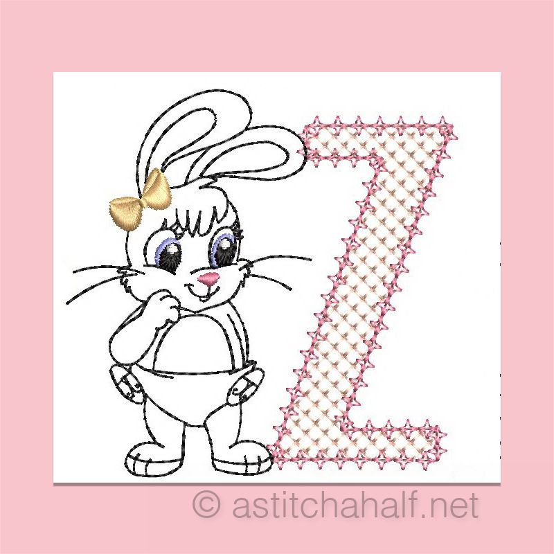Cottontail Bliss Monogram Letter Z