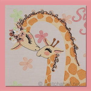 Sweet Sweet Love Giraffe Mother and calf