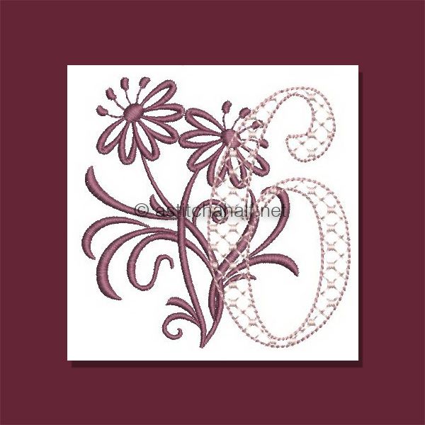 Multiflora Monogram Number 6