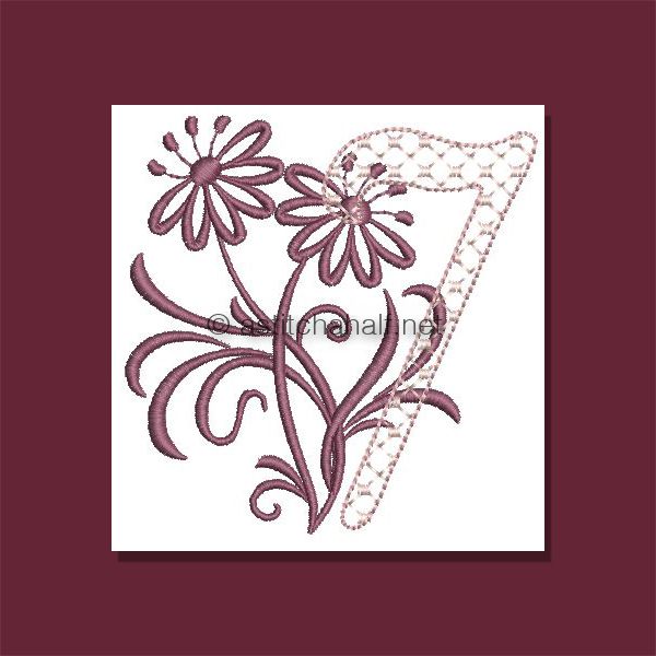Multiflora Monogram Number 7