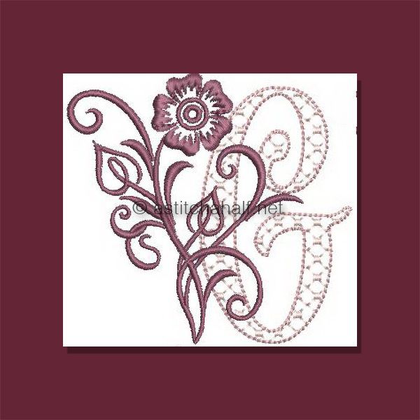 Multiflora Monogram Letter G