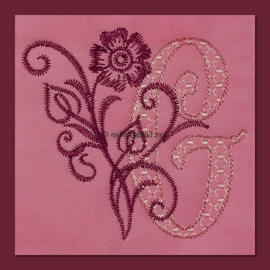 Multiflora Monogram Letter G