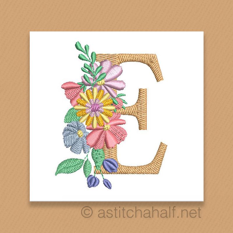 Equinox Garden Monogram Letter E