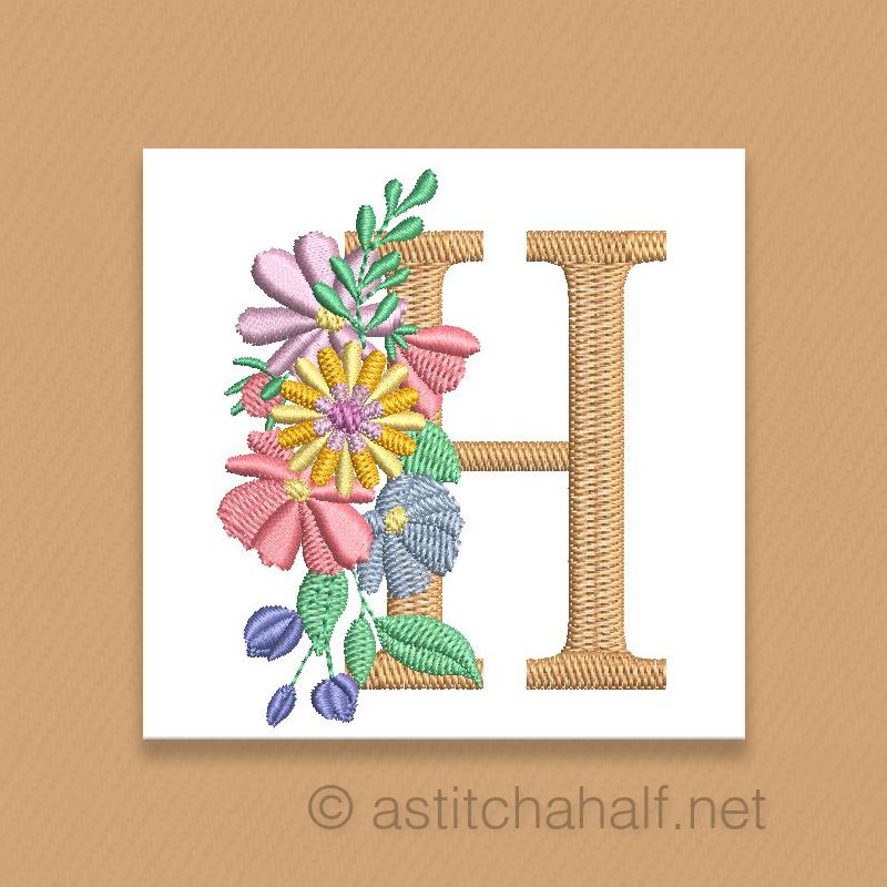 Equinox Garden Monogram Letter H