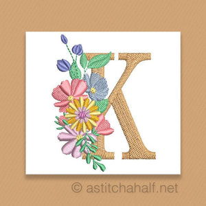 Equinox Garden Monogram Letter K