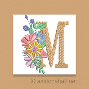 Equinox Garden Monogram Letter M