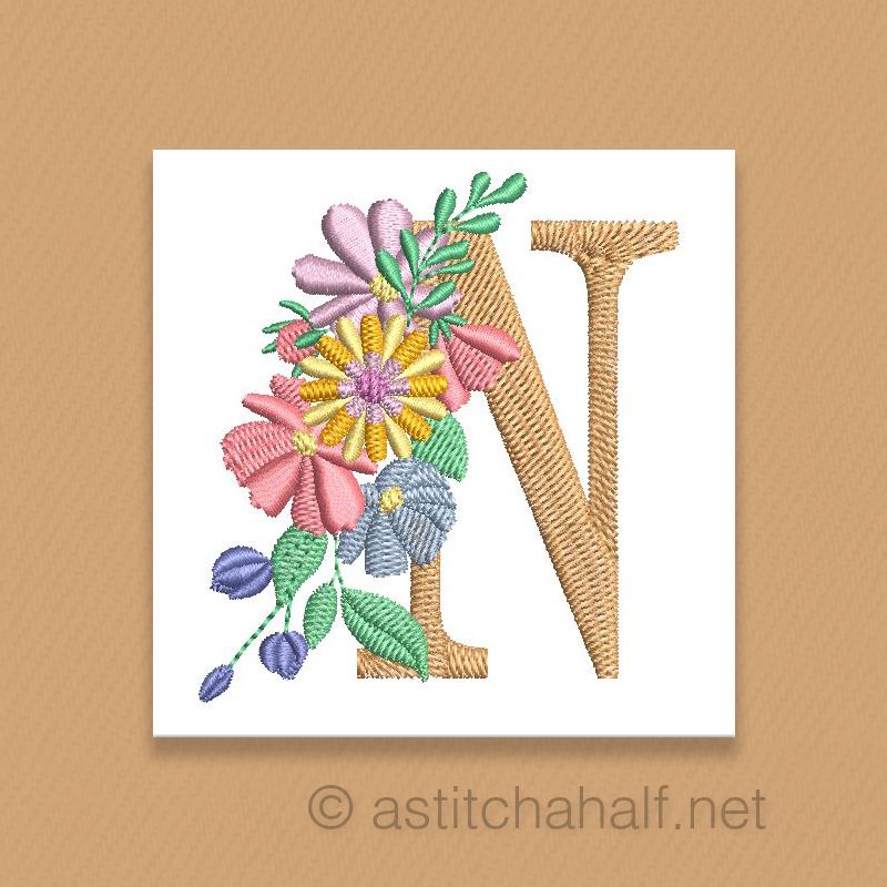 Equinox Garden Monogram Letter N