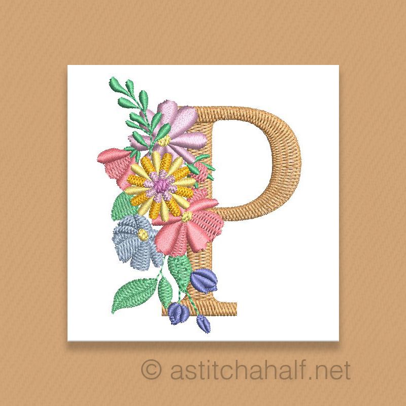 Equinox Garden Monogram Letter P