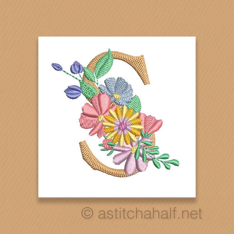Equinox Garden Monogram Letter S