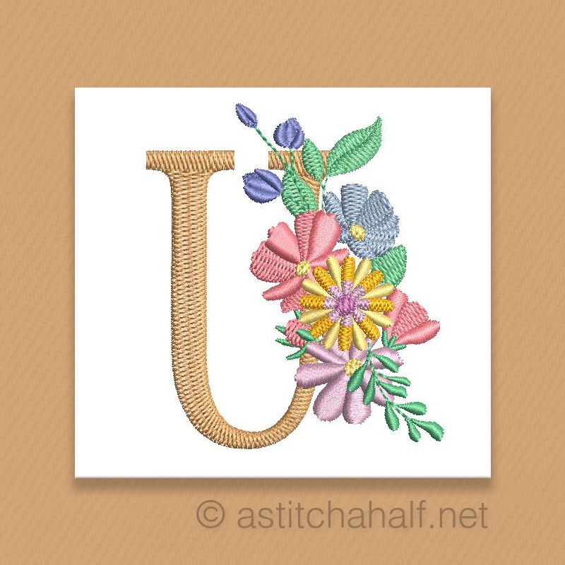 Equinox Garden Monogram Letter U