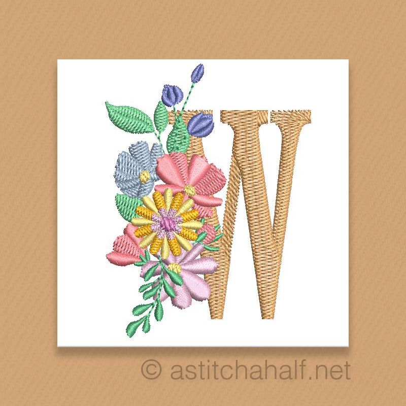 Equinox Garden Monogram Letter W