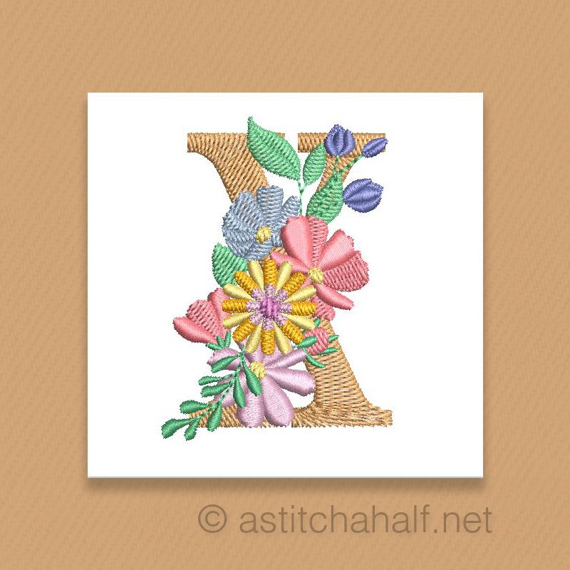 Equinox Garden Monogram Letter X