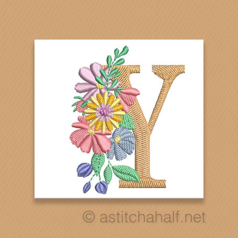 Equinox Garden Monogram Letter Y