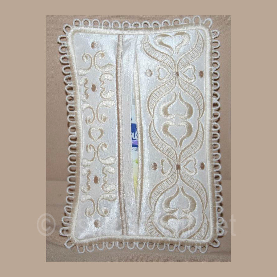 Rococo Tissue Pocket - a-stitch-a-half
