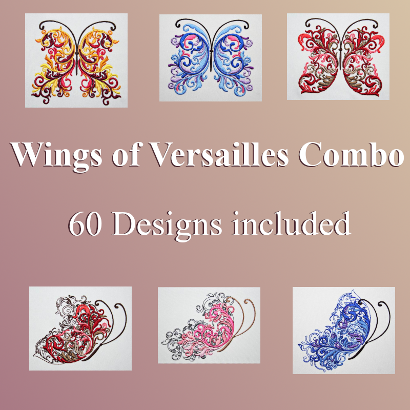 Wings of Versailles Combo - a-stitch-a-half