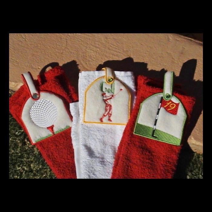 Towel Toppers The 19th Hole - a-stitch-a-half