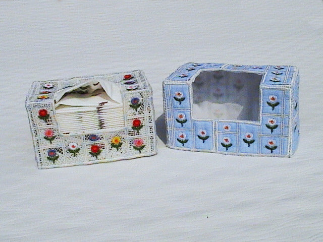 Fsl and Applique Petite Tissue Boxes - a-stitch-a-half