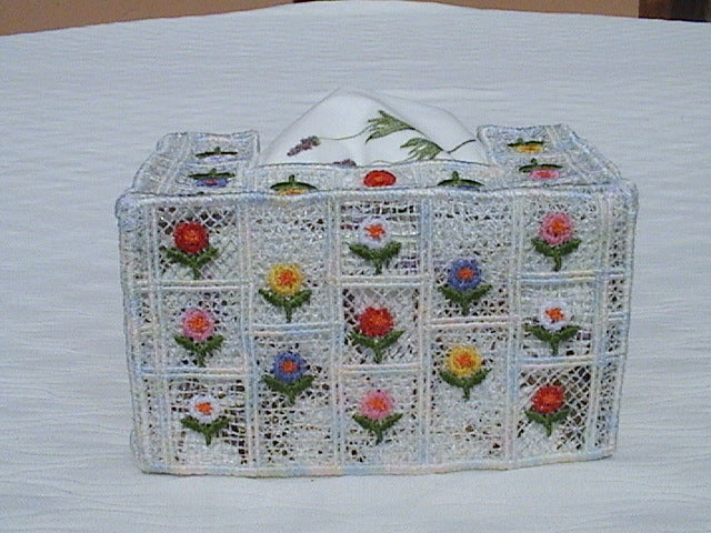 Fsl and Applique Petite Tissue Boxes - a-stitch-a-half