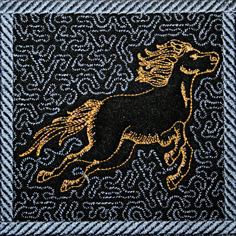 Trapunto Thoroughbred - a-stitch-a-half