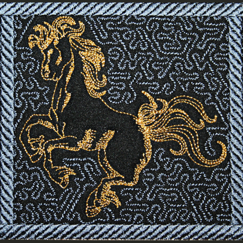 Trapunto Thoroughbred - a-stitch-a-half