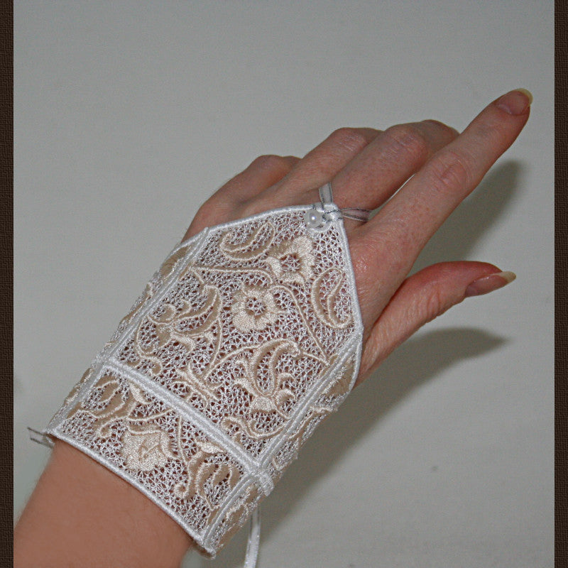Wedding Gloves 02 Freestanding Lace - a-stitch-a-half