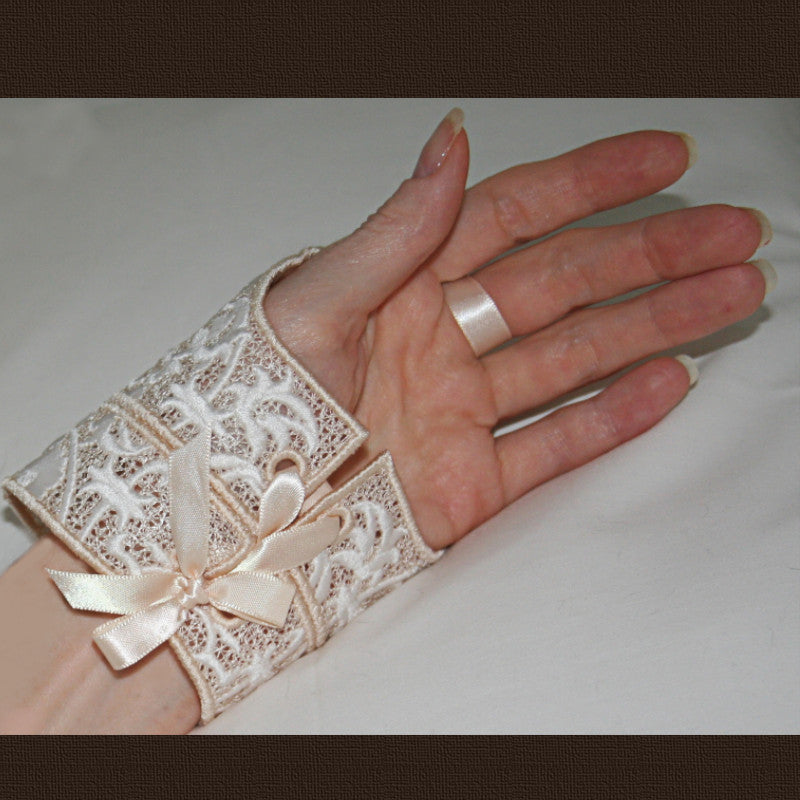 Wedding Gloves 02 Freestanding Lace - a-stitch-a-half