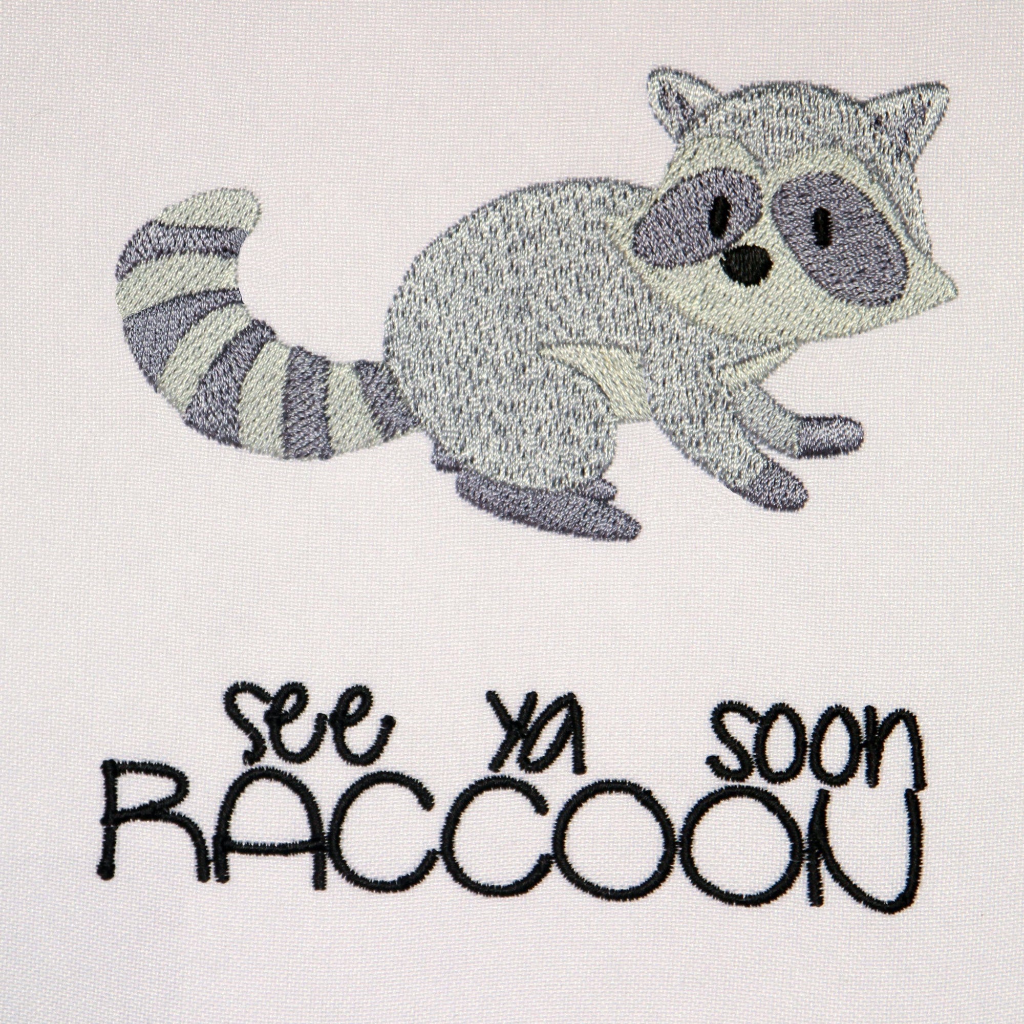 See ya soon Raccoon - aStitch aHalf