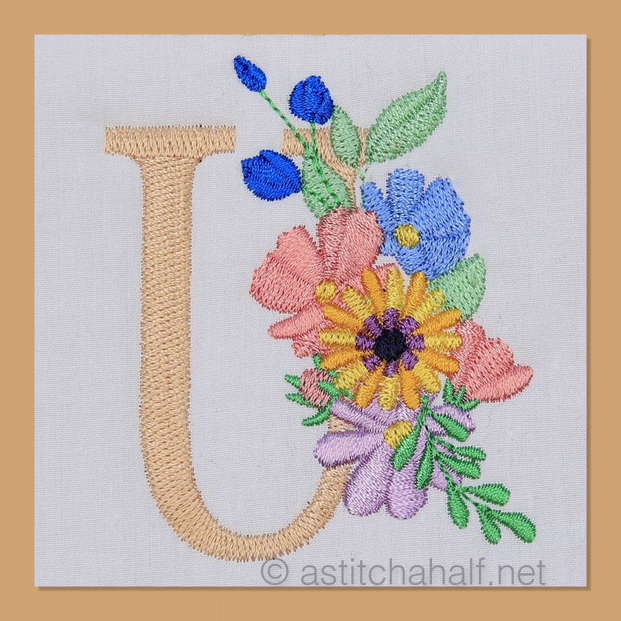 Equinox Garden Monogram Letter U