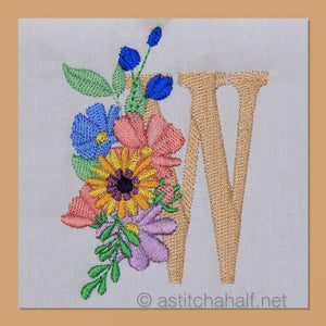 Equinox Garden Monogram Letter W