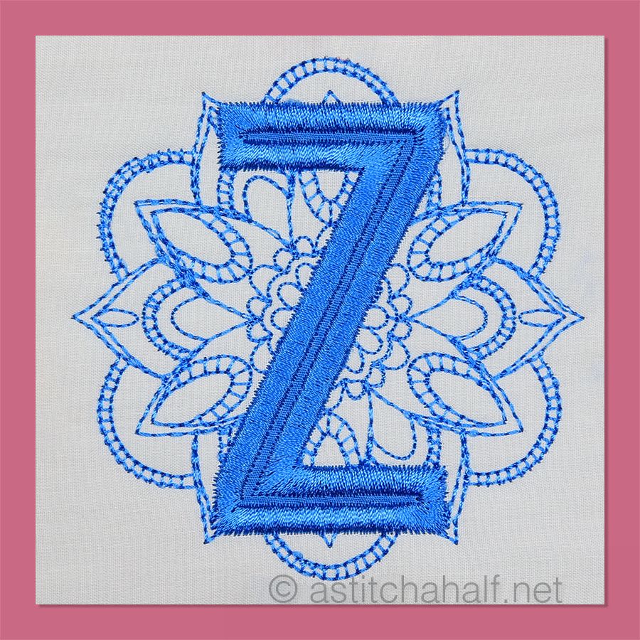 Monarch Mandala Monogram Letter Z