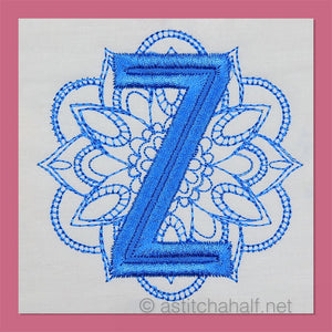 Monarch Mandala Monogram Letter Z
