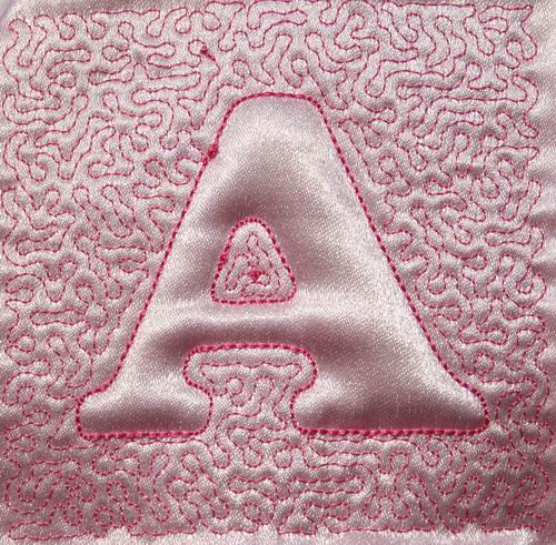 Trapunto Educational Quilt 01 - a-stitch-a-half