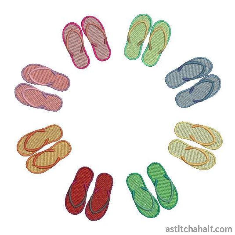 All Flip Flops - aStitch aHalf