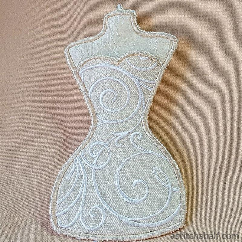 All in the Hoop Filigree Scissor Pocket - aStitch aHalf