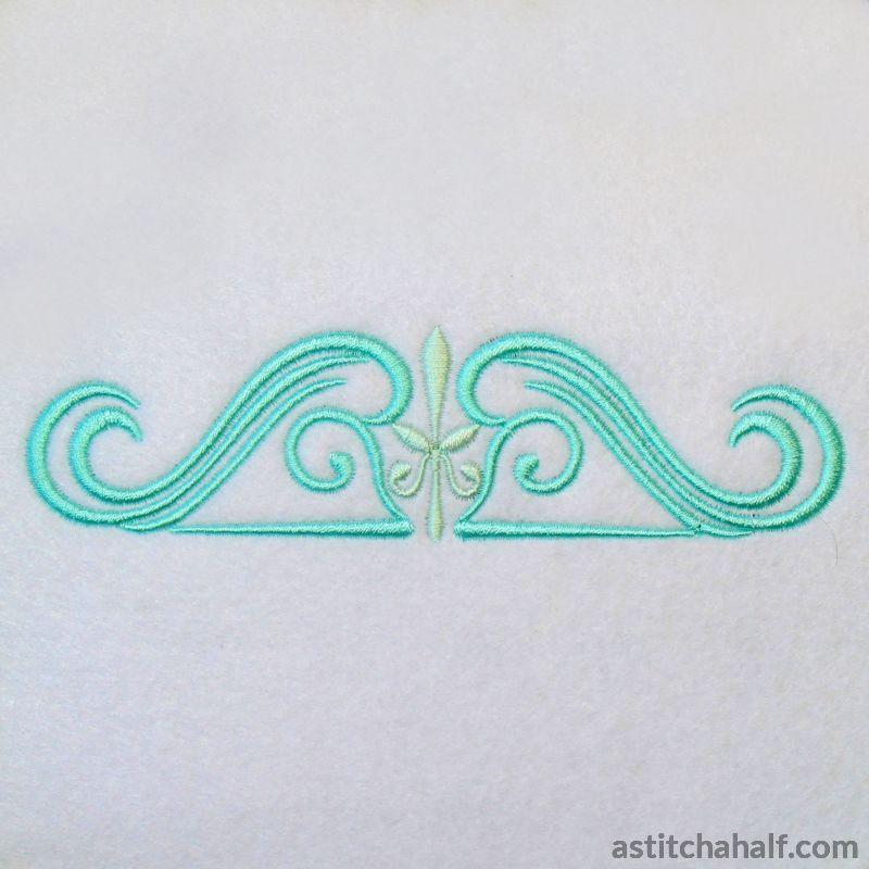 Allison Border Corner and Frame - aStitch aHalf