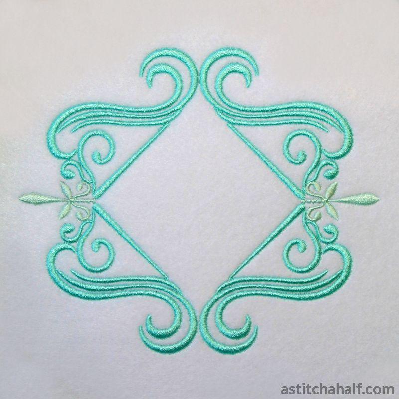 Allison Border Corner and Frame - aStitch aHalf