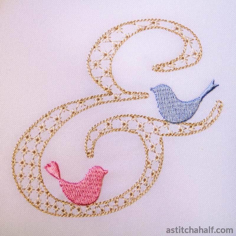 Ampersand Birds - aStitch aHalf