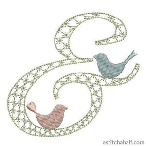 Ampersand Birds - aStitch aHalf