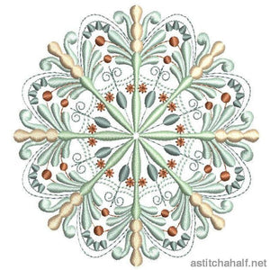 Antique Snowflake 04 - aStitch aHalf
